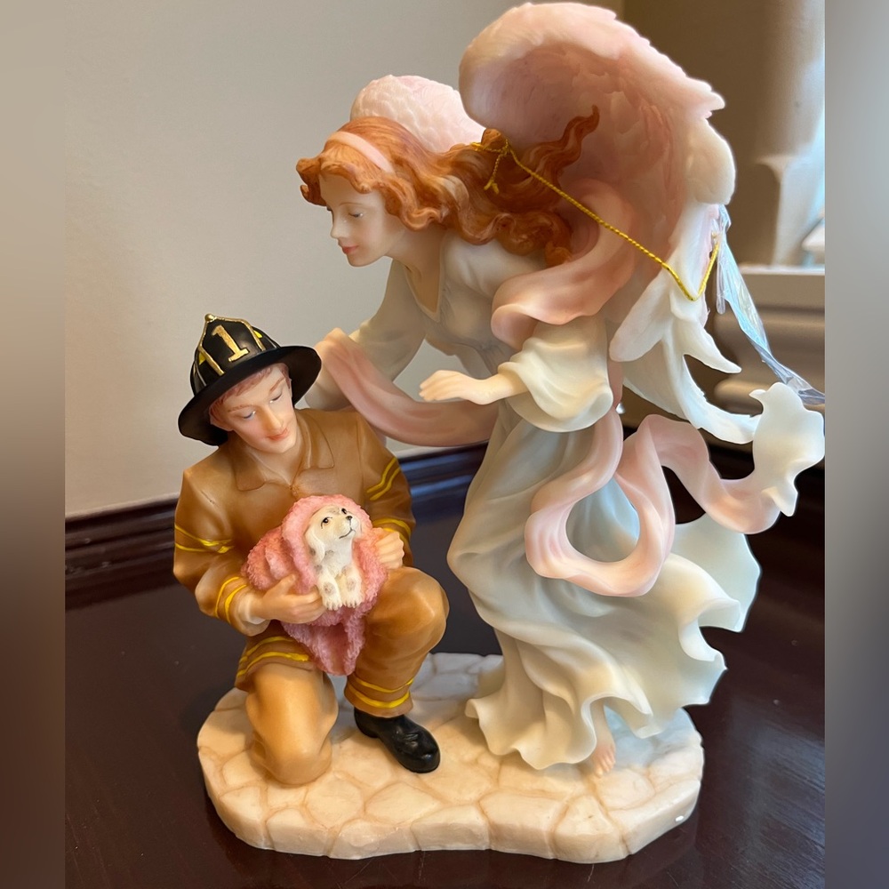 Seraphim Angel - Caring Touch- Angel with Fireman# 81775